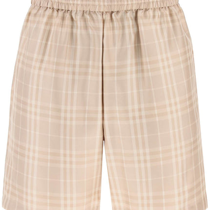 Burberry tartan silk shorts