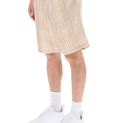 Burberry tartan silk shorts