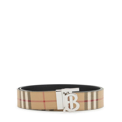 Burberry check reversibile belt