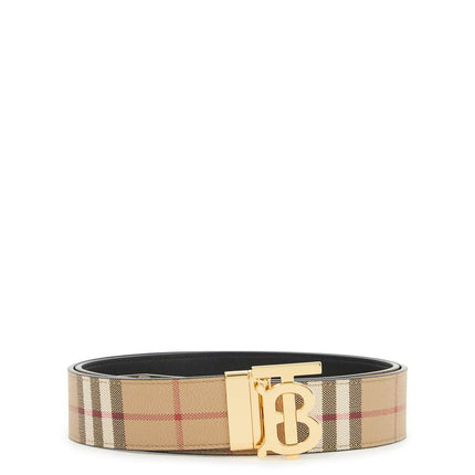 Burberry reversible tb check belt