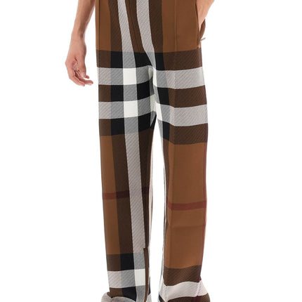 Burberry check track pants