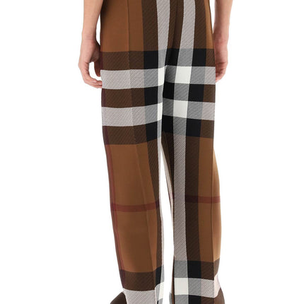 Burberry check track pants