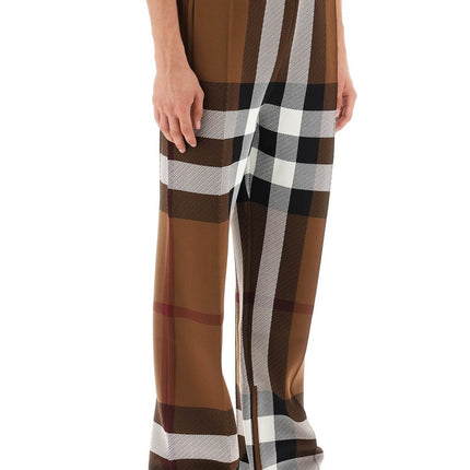 Burberry check track pants