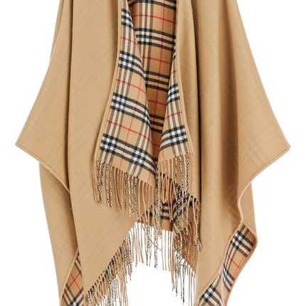 Burberry beige virgin wool classic check scarf