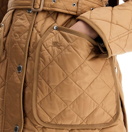 Burberry quilted jacket with belt pen