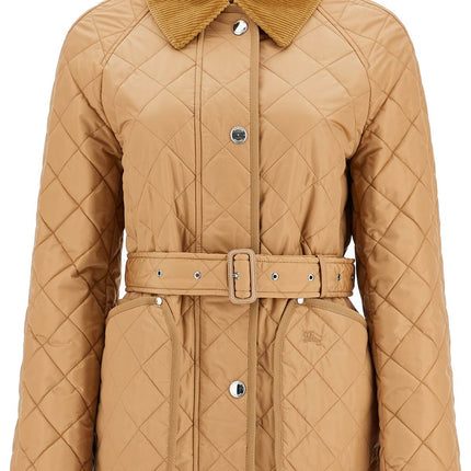 Burberry quilted jacket with belt pen