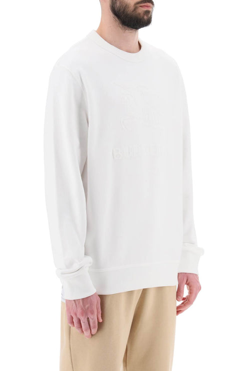 Burberry 'rayner' crew-neck sweatshirt with equestrian knight