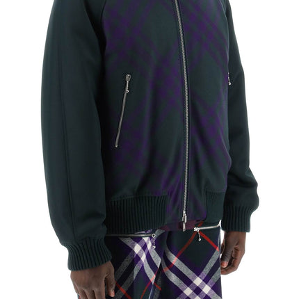 Burberry check reversible bomber jacket