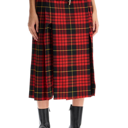 Alexander Mcqueen plaid pleated skirt with