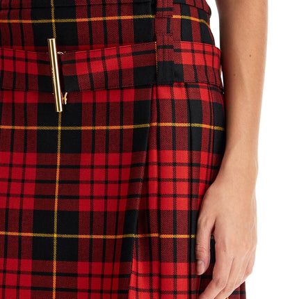 Alexander Mcqueen plaid pleated skirt with