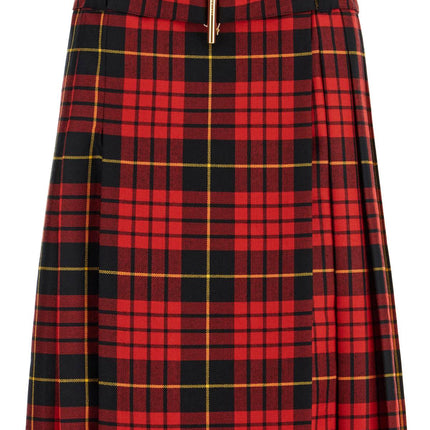 Alexander Mcqueen plaid pleated skirt with