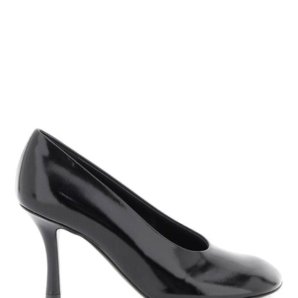 Burberry glossy leather baby pumps