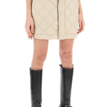 Burberry quilted mini skirt