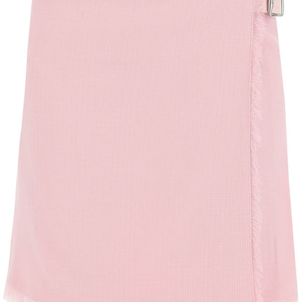 Burberry textured wool mini kilt skirt