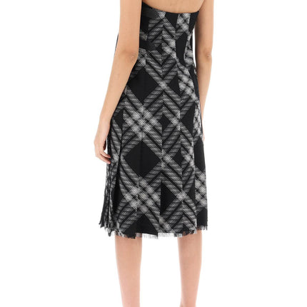 Burberry midi dress with check pattern