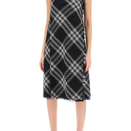 Burberry midi dress with check pattern