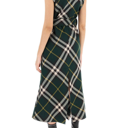 Burberry ered wool midi dress