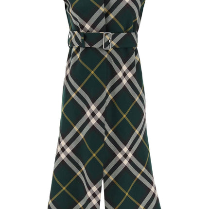 Burberry ered wool midi dress