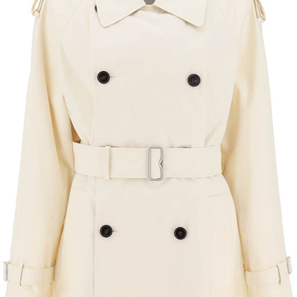 Burberry short cotton gabardine trench coat