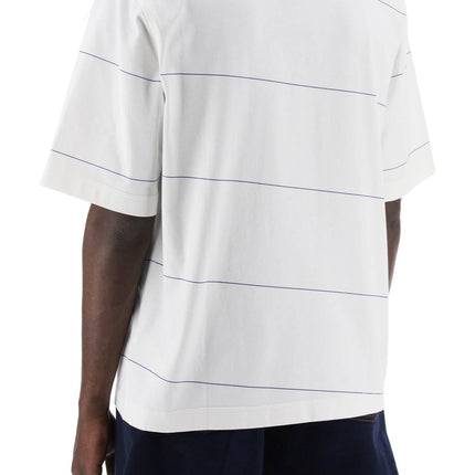 Burberry striped t-shirt with ekd embroidery