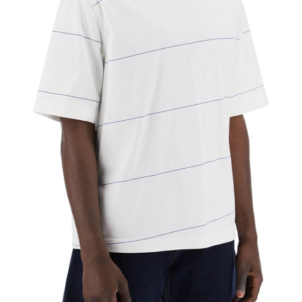 Burberry striped t-shirt with ekd embroidery