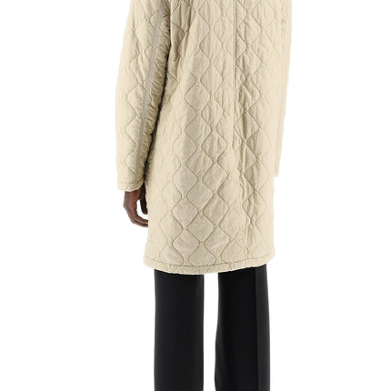 Burberry quilted nylon midi car coat with