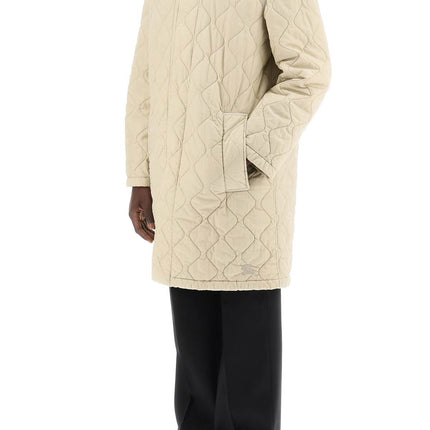 Burberry quilted nylon midi car coat with