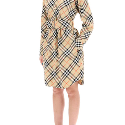 Burberry ered cotton chemisier dress