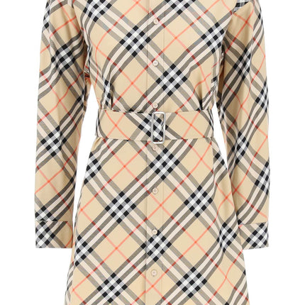 Burberry ered cotton chemisier dress