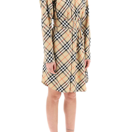 Burberry ered cotton chemisier dress