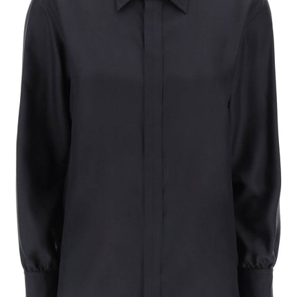 Burberry long-sleeved silk shirt