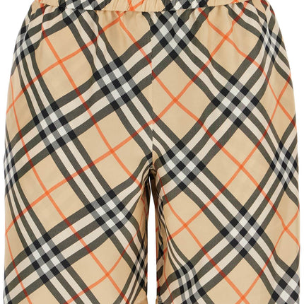 Burberry ered silk bermuda shorts for men