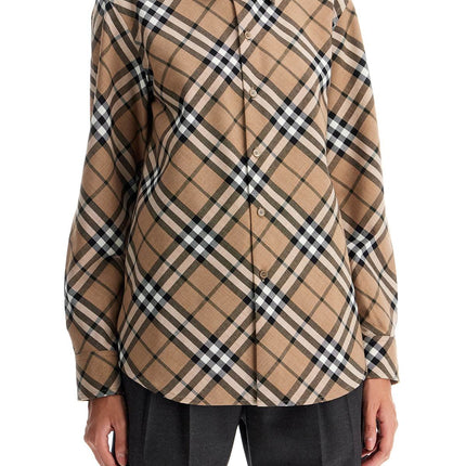 Burberry ered wool blend shirt