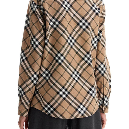 Burberry ered wool blend shirt