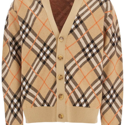 Burberry ered wool and mohair cardigan sweater