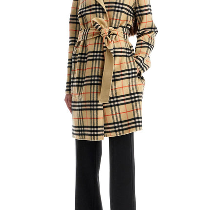 Burberry reversible wool coat with lap