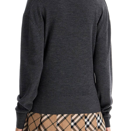 Burberry high-neck wool pullover sweater