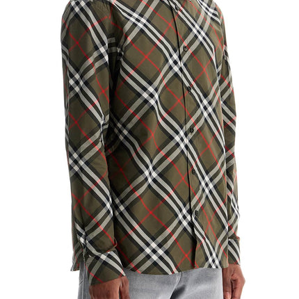 Burberry ered cotton regular fit shirt