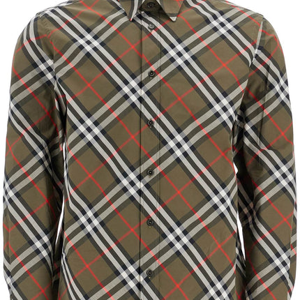 Burberry ered cotton regular fit shirt