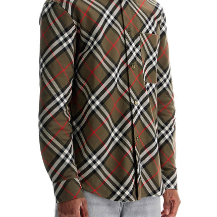 Burberry ered cotton flannel shirt