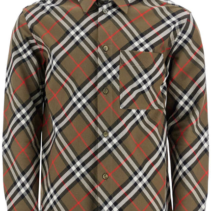 Burberry ered cotton flannel shirt