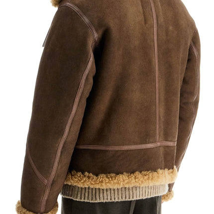 Burberry shearling aviator jacket for