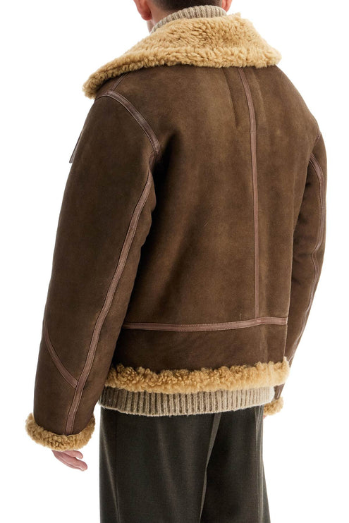 Burberry shearling aviator jacket for