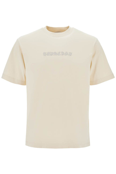 Burberry paisley logo print t