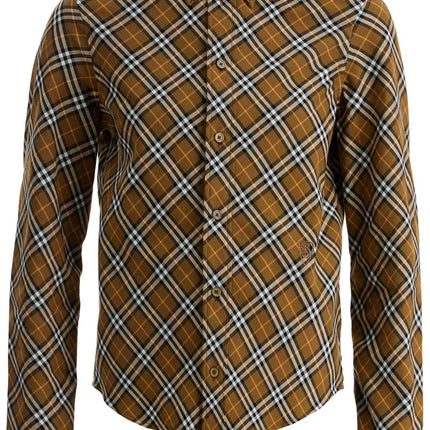 Burberry ered shirt with button-down collar