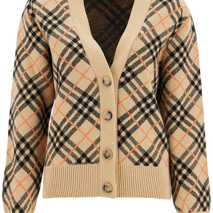 Burberry ered cashmere boxy cardigan with