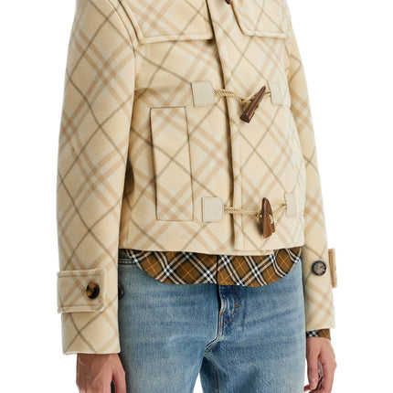 Burberry 'montgomery cropped in wool and cash