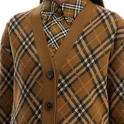 Burberry ered wool and mohair cardigan sweater