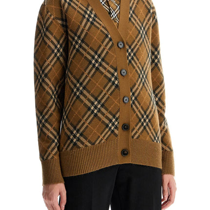 Burberry ered wool and mohair cardigan sweater