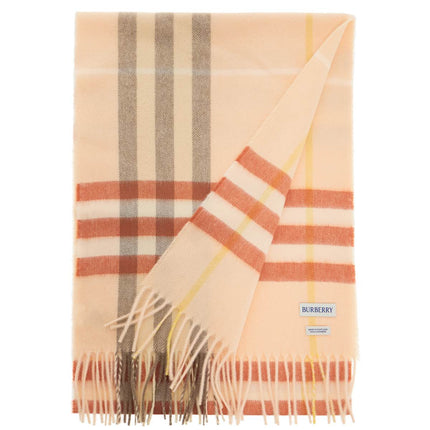 Burberry ered scarf in cashmere